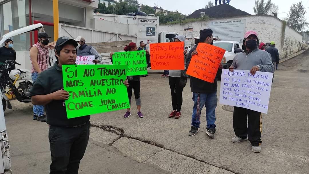 Recolectores de basura se manifiestan WhatsApp Image 2021-01-30 at 2.51.11 PM