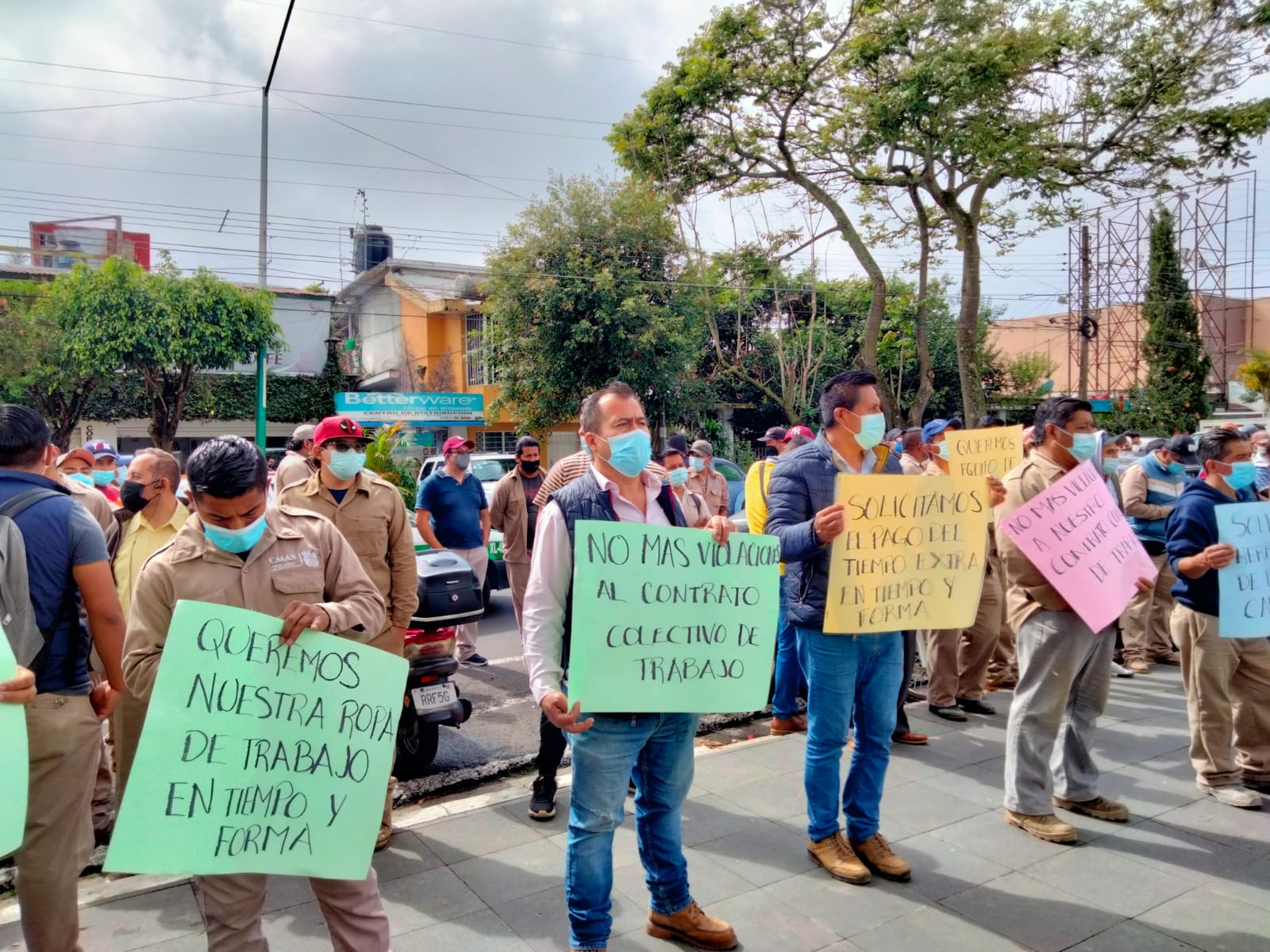 Con una manifestación, trabajadores de CMAS exigen herramientas de trabajo. IMG-20210722-WA0034