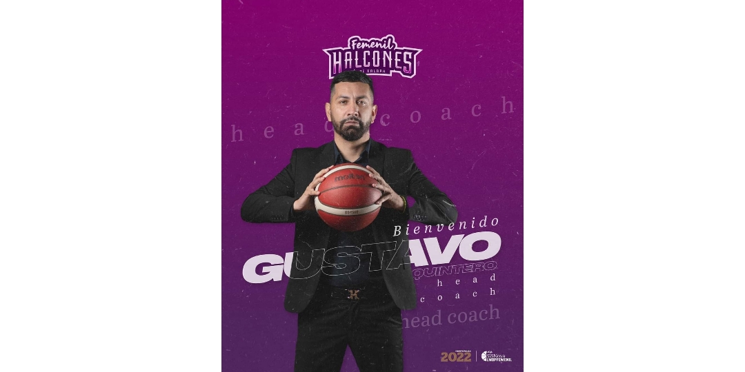 Gustavo Quintero entrenador de Halcones de Xalapa Femenil. GridArt_20220209_153620284