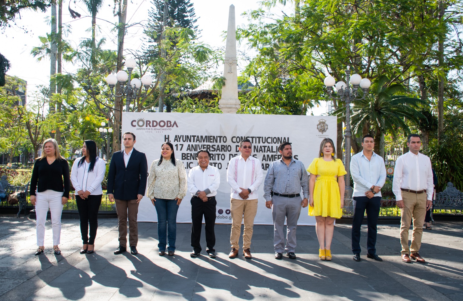 Conmemoran autoridades municipales el 217 Aniversario del Natalicio de Benito Juárez autoridades de Córdoba