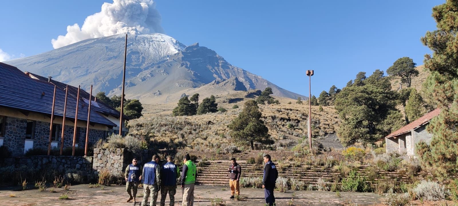 Así grabaron hoy el Popocatépetl con dron Popocatépetl