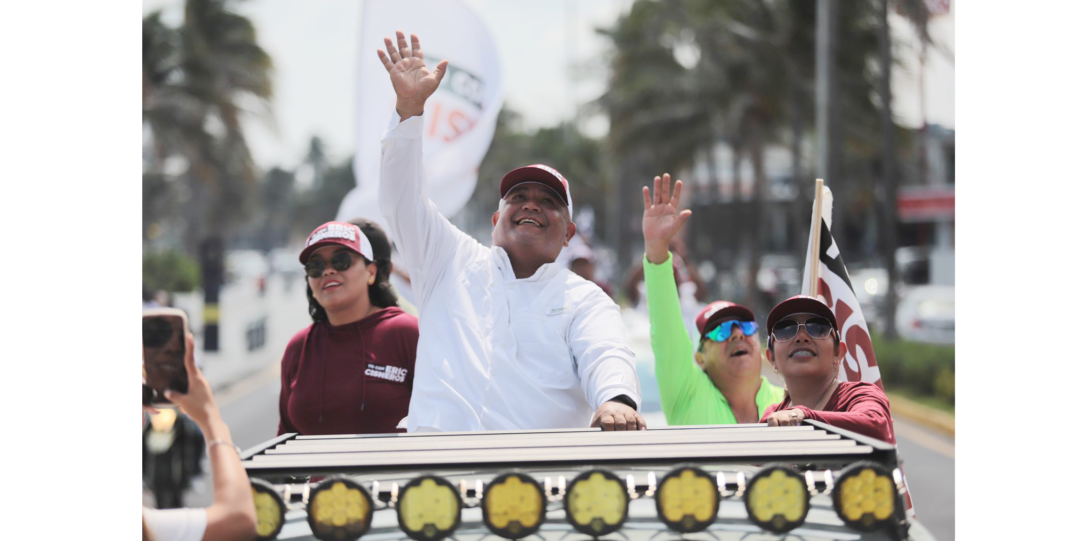 Caravana de la Victoria acompaña a Eric Cisneros en la conurbación Veracruz-Boca del Río Eric Cisneros