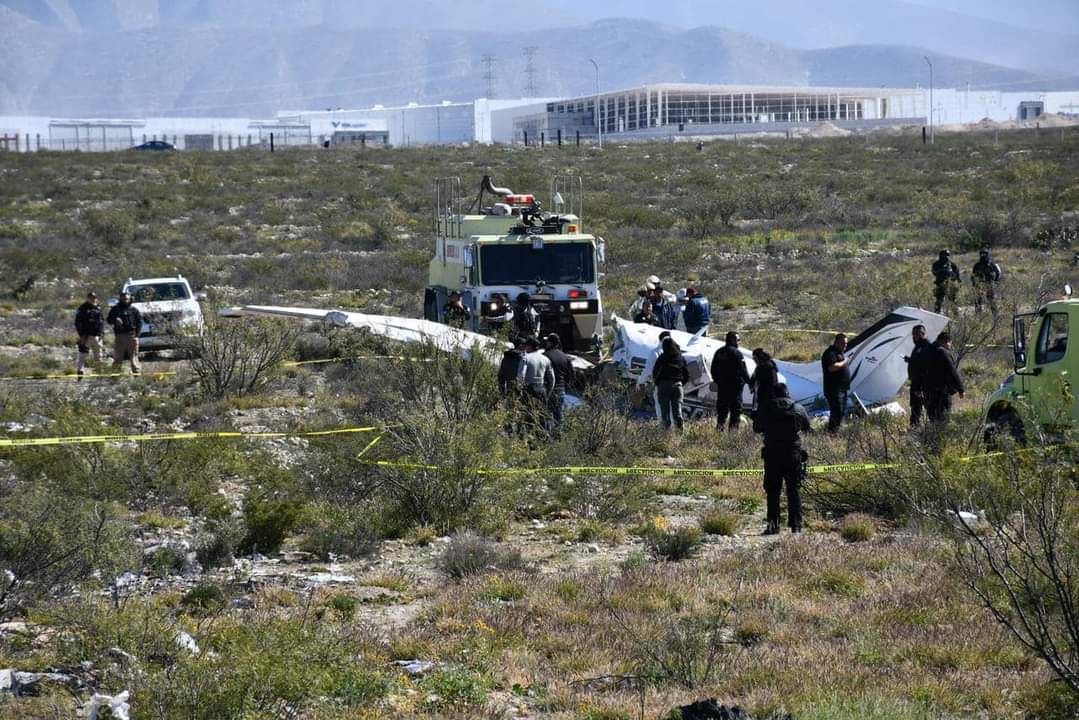 Se desploma avioneta en Ramos Arizpe; cuatro personas sin vida Aeronave