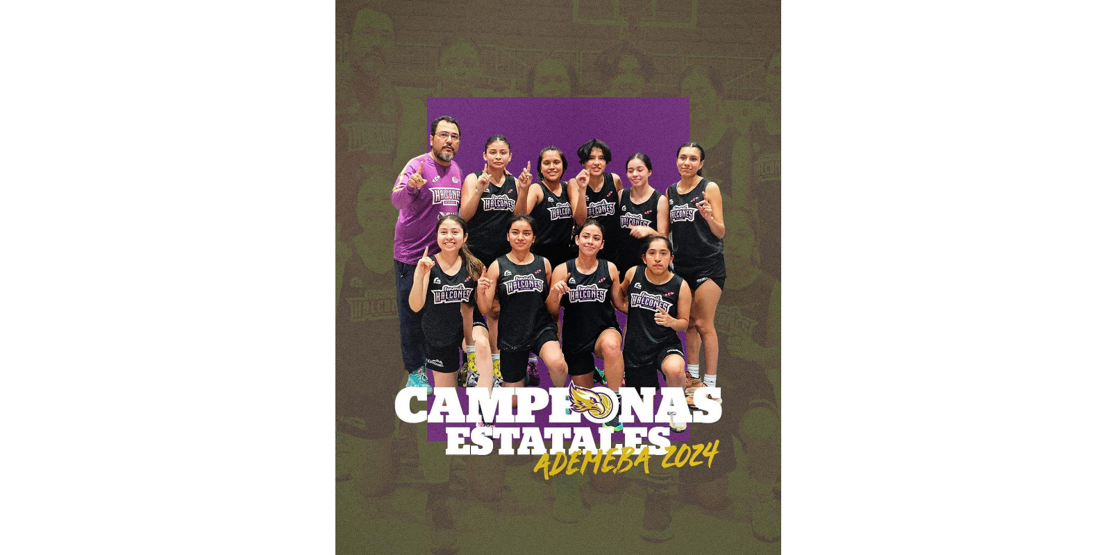 La Academia de Formación Halcones de Xalapa dominó la fase estatal de ADEMEBA U17 en la rama femenil Halcones Femenil