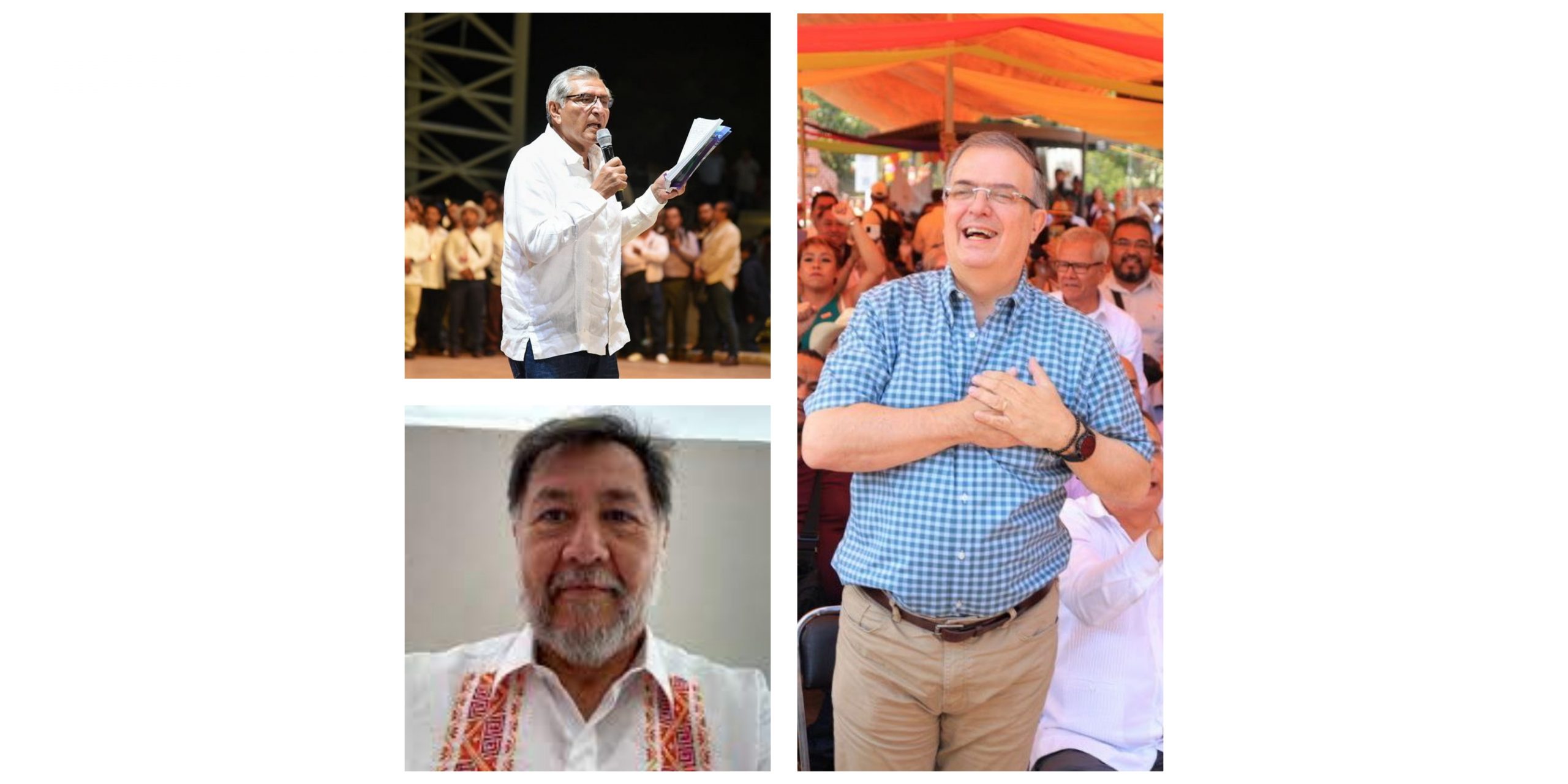 Adán Augusto, Noroña y Ebrard serán senadores GridArt_20240222_195253110