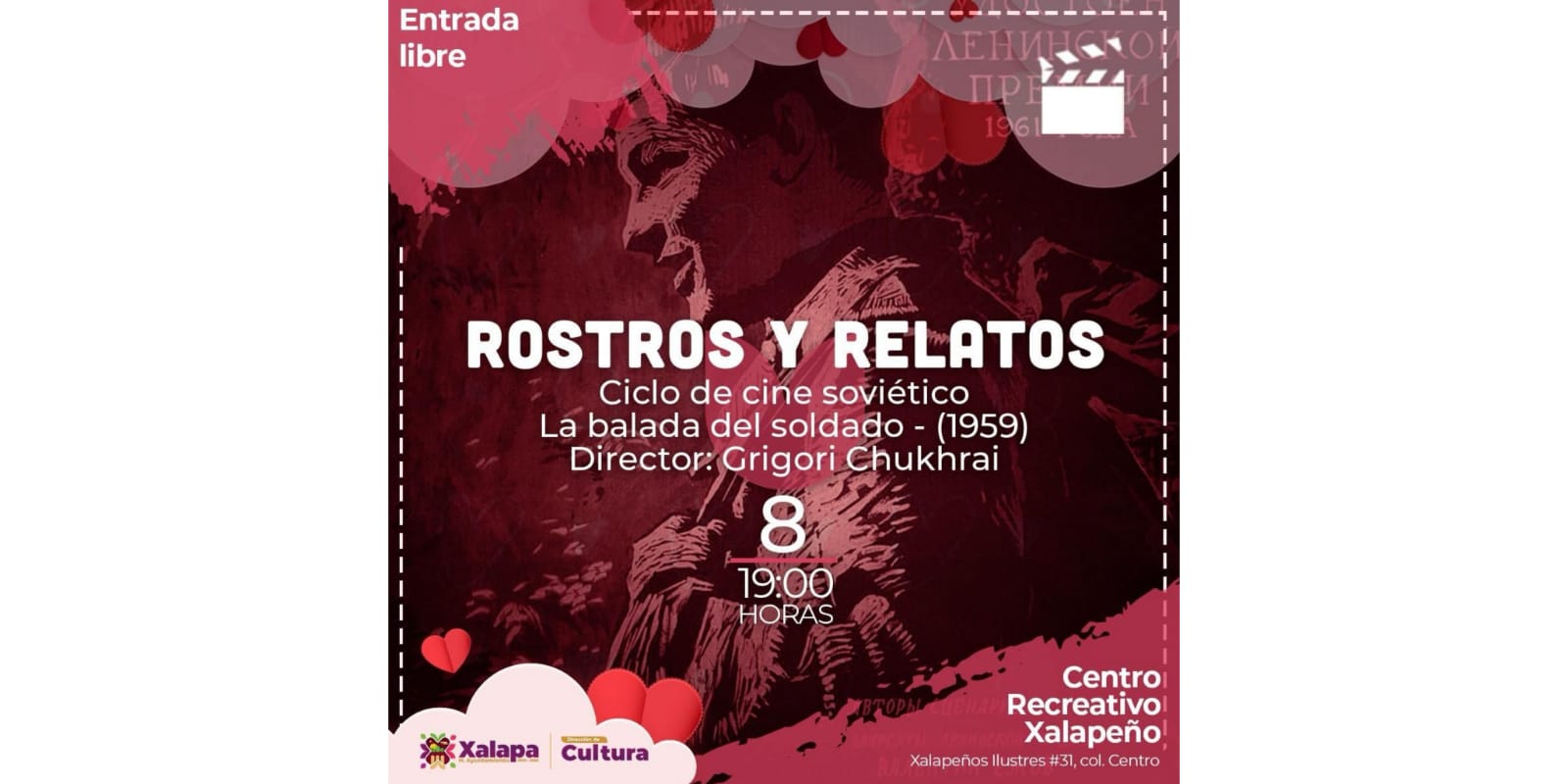 Disfruta en Xalapa del Cine Soviético con el ciclo "Rostros y Relatos"