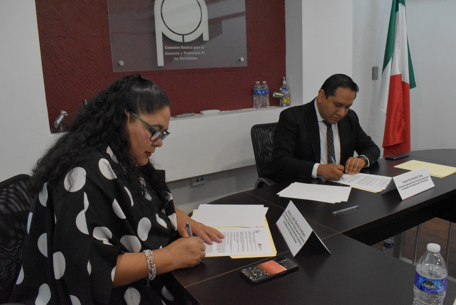 Firman convenio CEAPP e Instituto de Protección a Periodistas de Sinaloa CEAPP