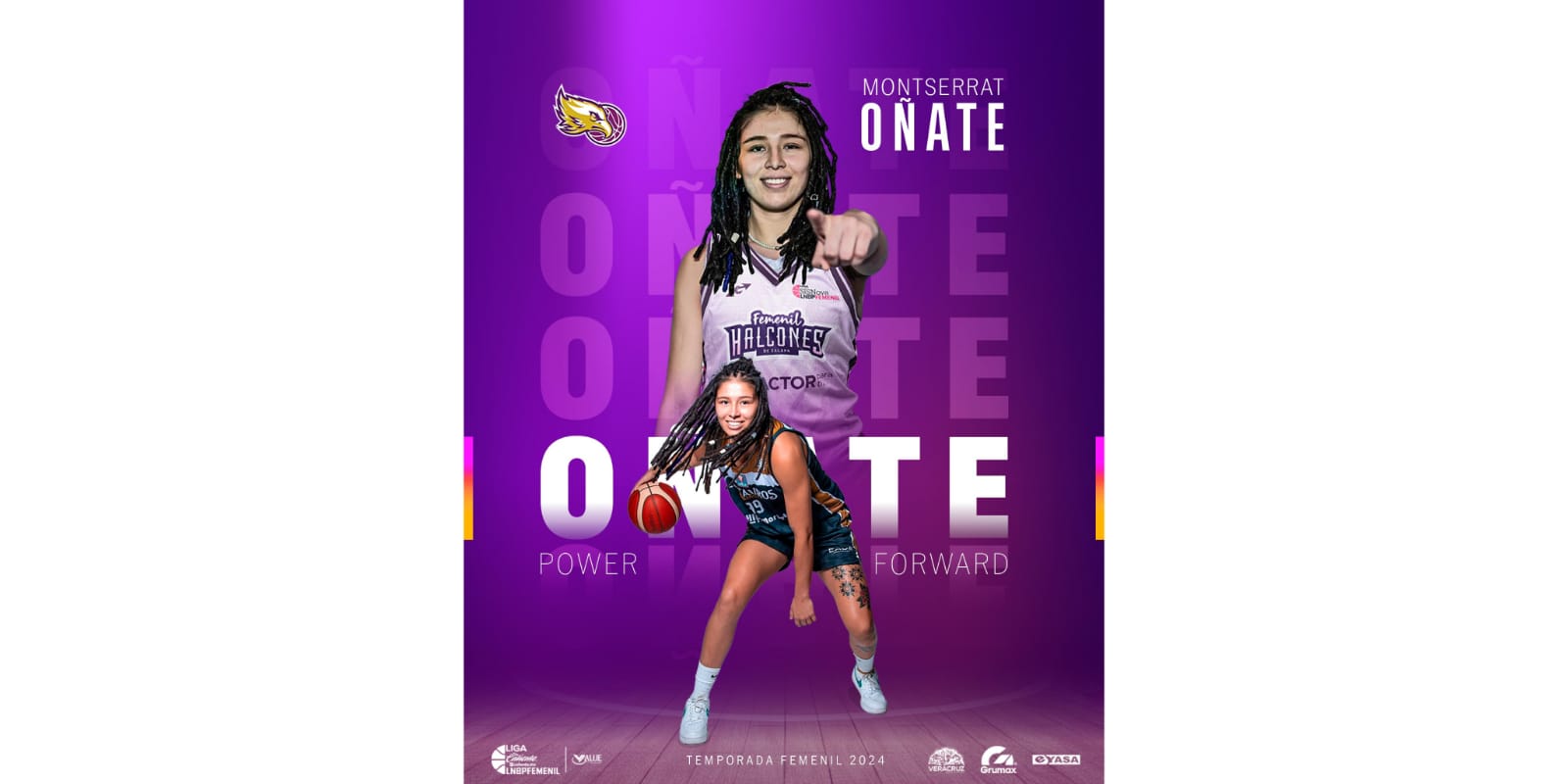 ¡Fortaleza en la pintura! Montse Oñate aportará fuerza y juventud a la pintura de Halcones de Xalapa Femenil Halcones Xalapa