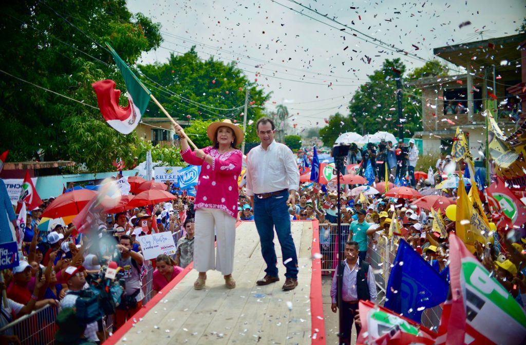Pepe Yunes y Xóchitl Gálvez
