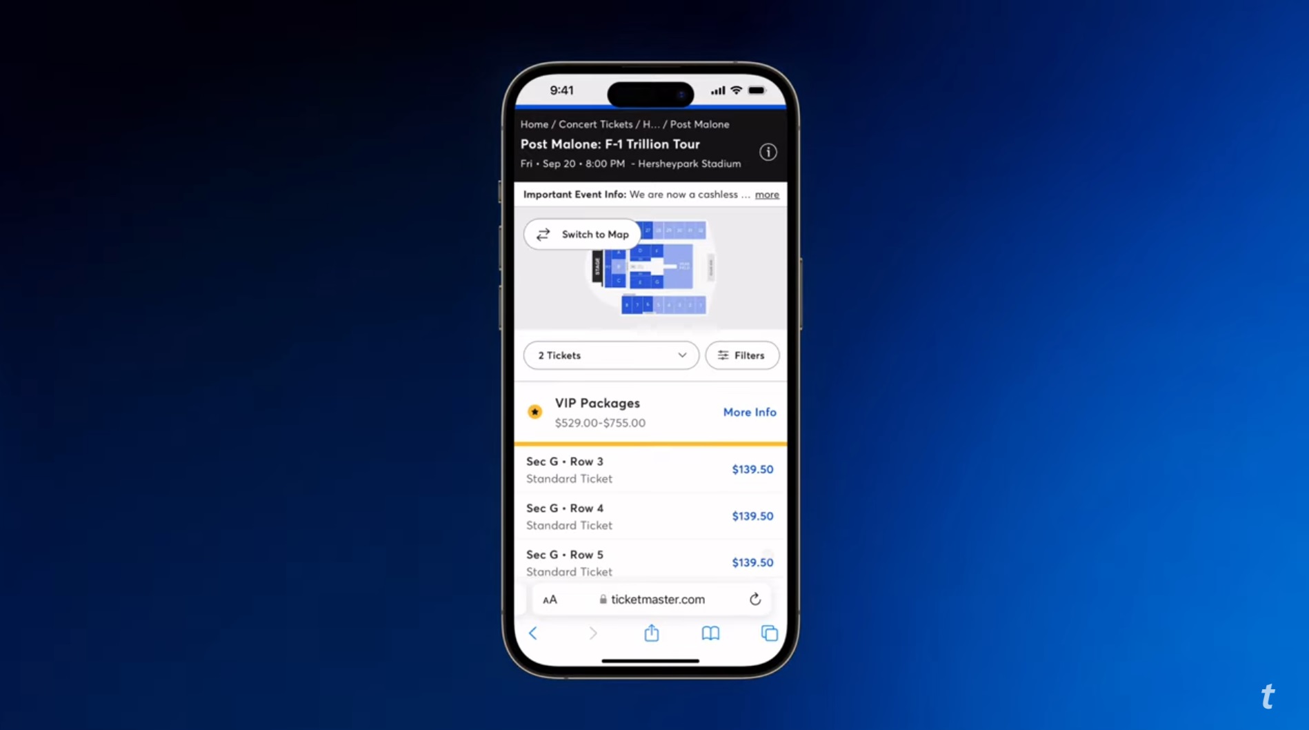 VÍDEO | Ticketmaster y Shazam estrenan Nuevo Programa que ayudará a los fans a encontrar Boletos TM - Apple2
