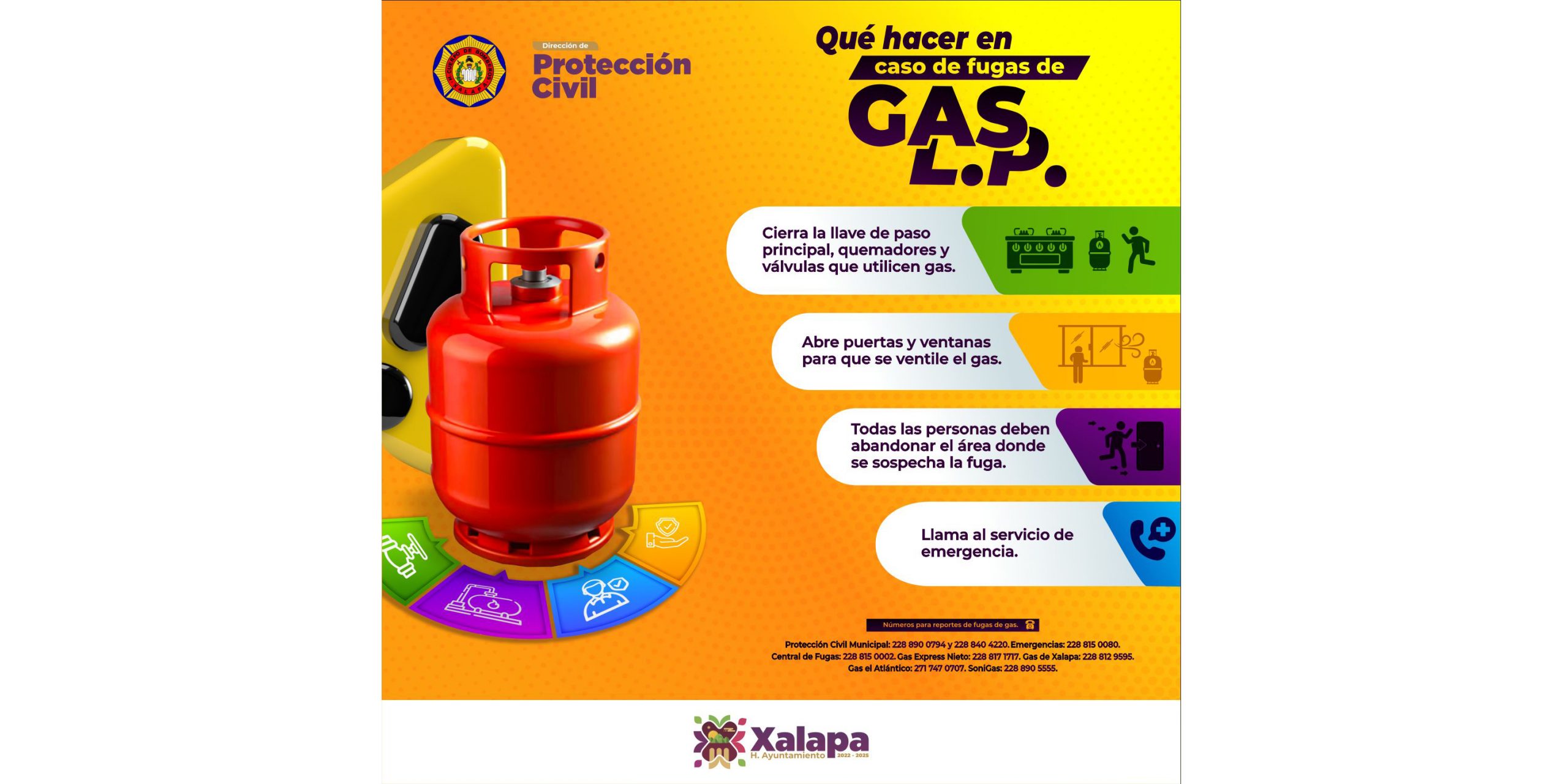 Realiza PC Municipal capacitaciones para el buen manejo del gas L.P. Gas