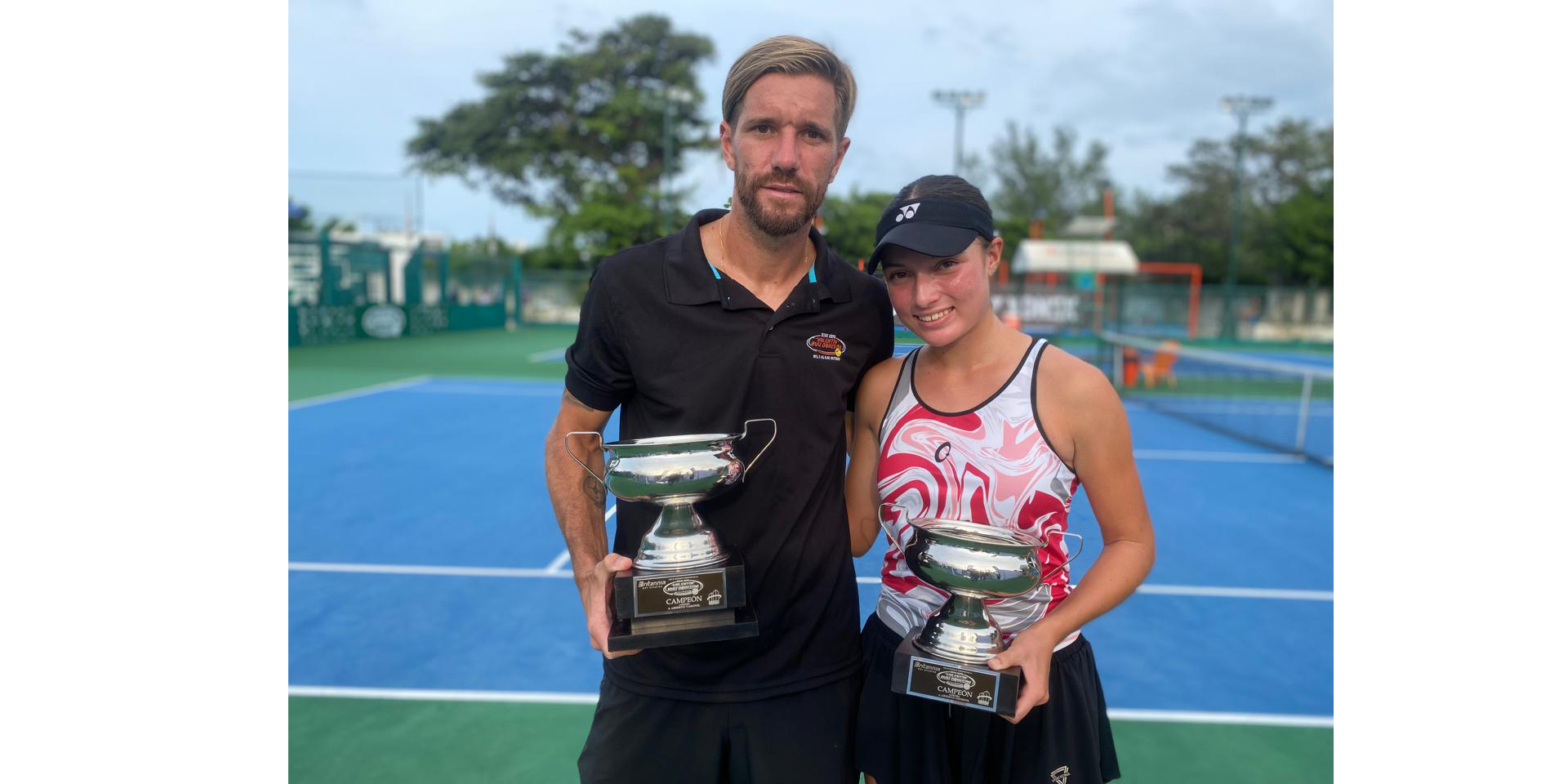 Maxi Estévez y Hanne Estrada, campeones del Torneo de Tenis Valentín Ruiz Obregón Edición 27 Maxi Estévez y Hanne Estrada