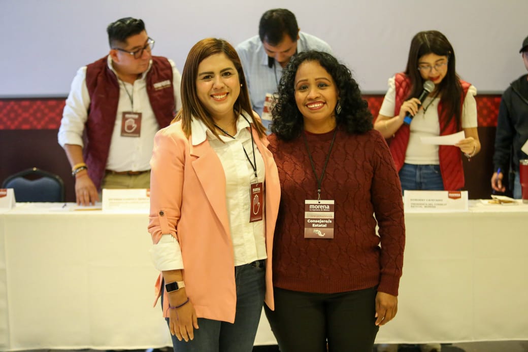 Morena Veracruz elige a Nalley Mendoza como Secretaria General y a Regina Flores como Secretaria de Formación Política WhatsApp Image 2024-11-23 at 13.02.20
