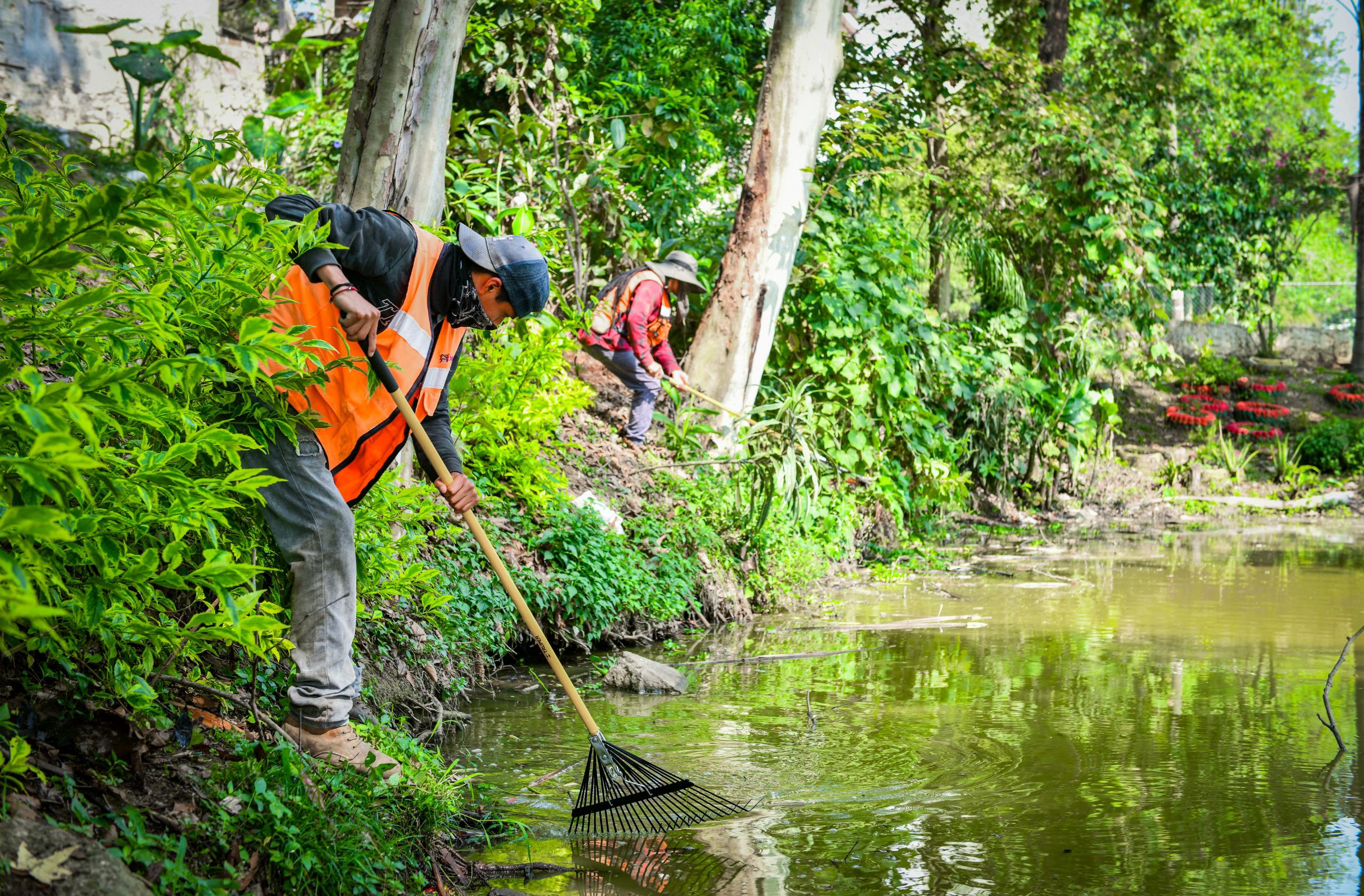 Realiza Ayuntamiento acciones de limpieza en Laguna de Casa Blanca limpieza lago