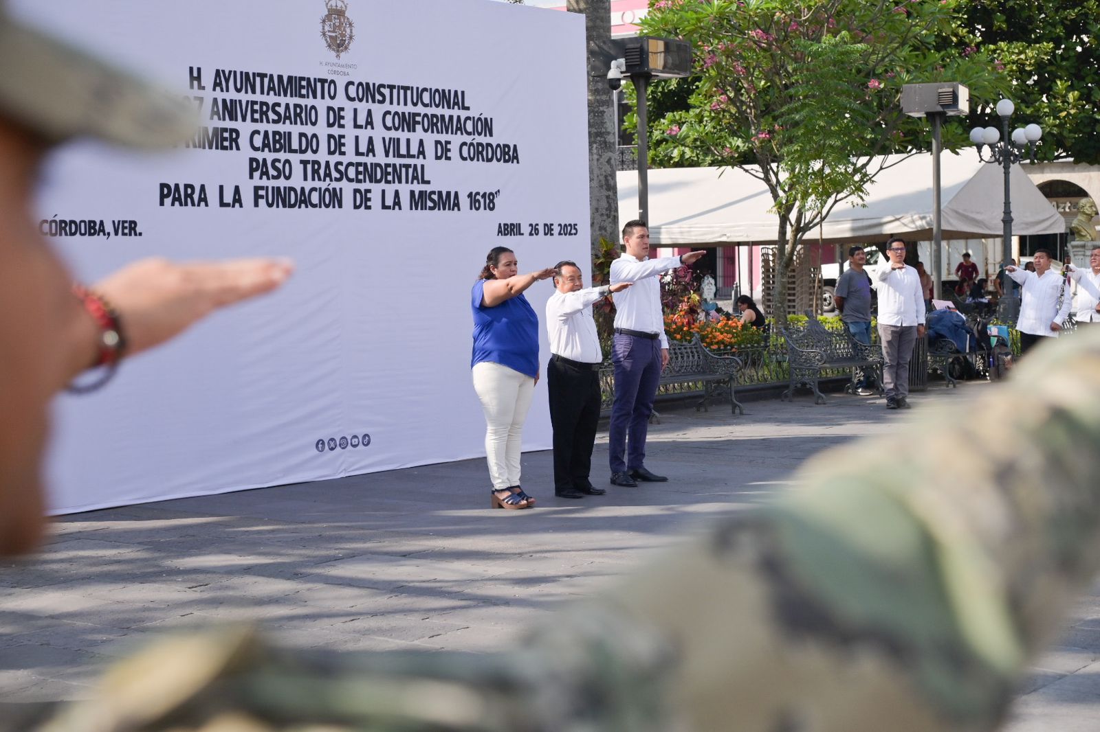 Conmemoran autoridades conformación del primer Cabildo de la Villa de Córdoba WhatsApp Image 2025-04-26 at 10.53.33