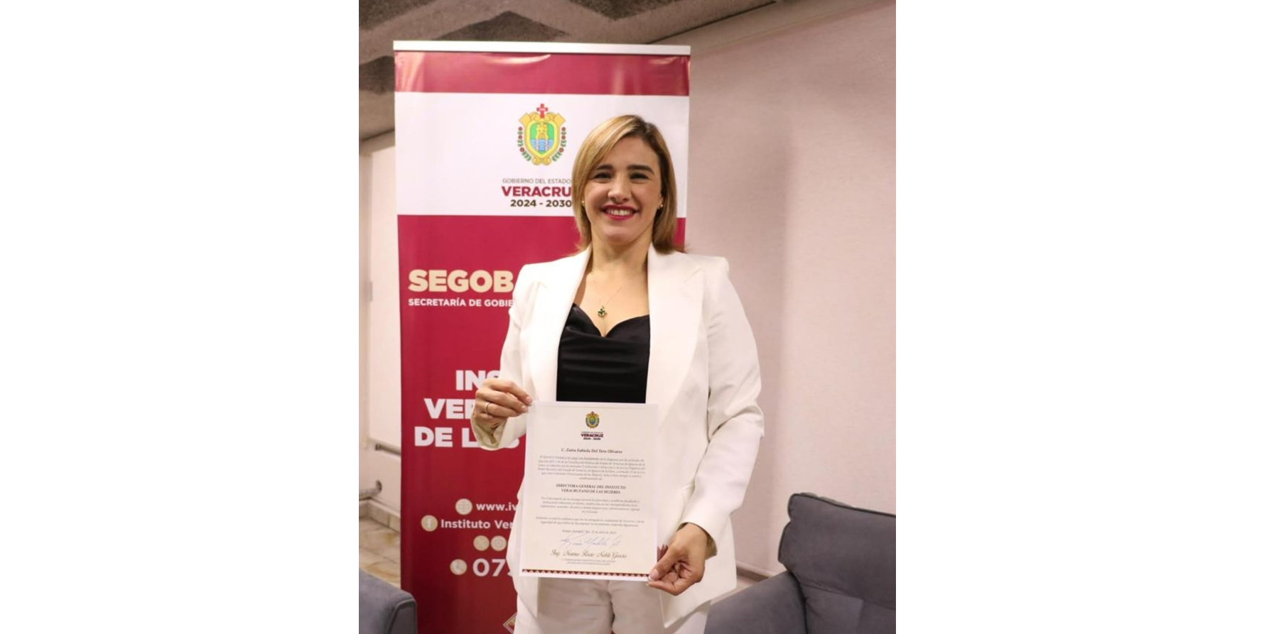 Gobernadora Rocío Nahle designa a Zaira Fabiola del Toro nueva titular del IVM Zaira Fabiola del Toro