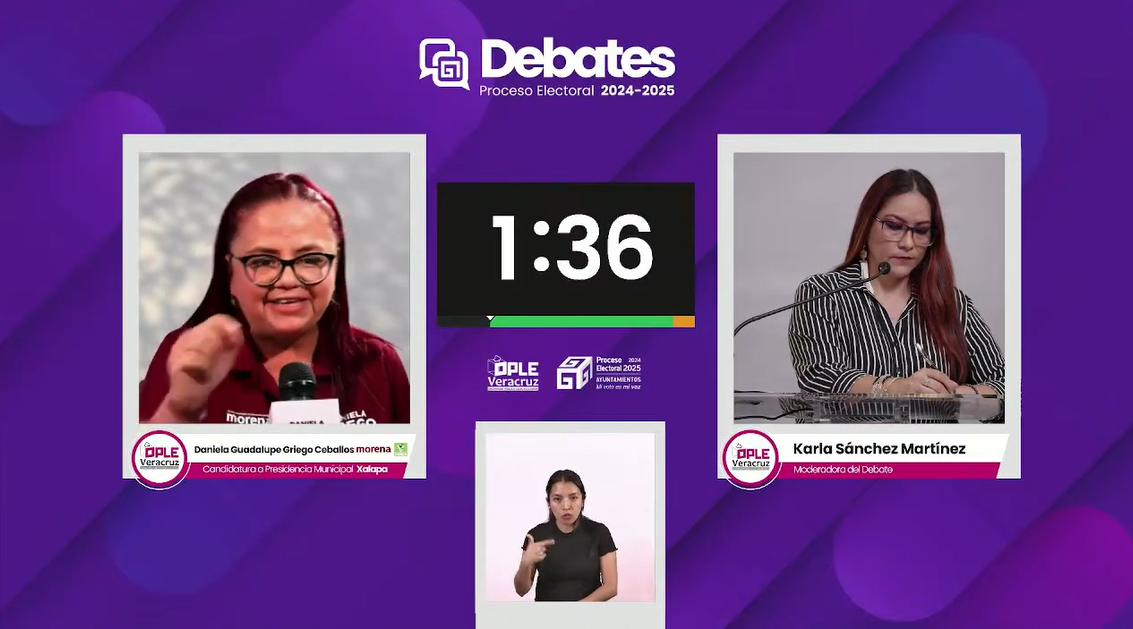 ¡Xalapa ya decidió!, este 1 de junio Daniela Griego es la mejor opción Daniela Griego-debate