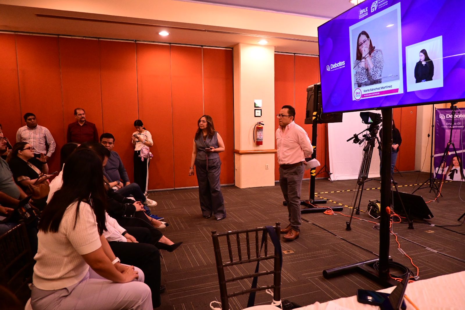 Todo listo para los debates municipales 2025 del OPLE Veracruz Debates