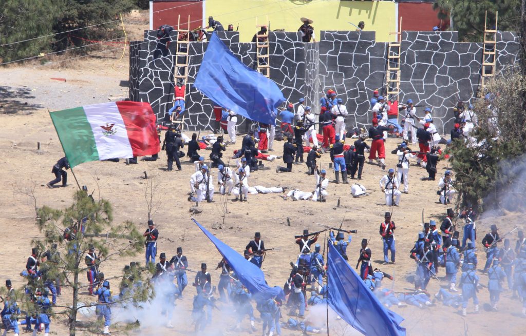 representación Batalla de Puebla