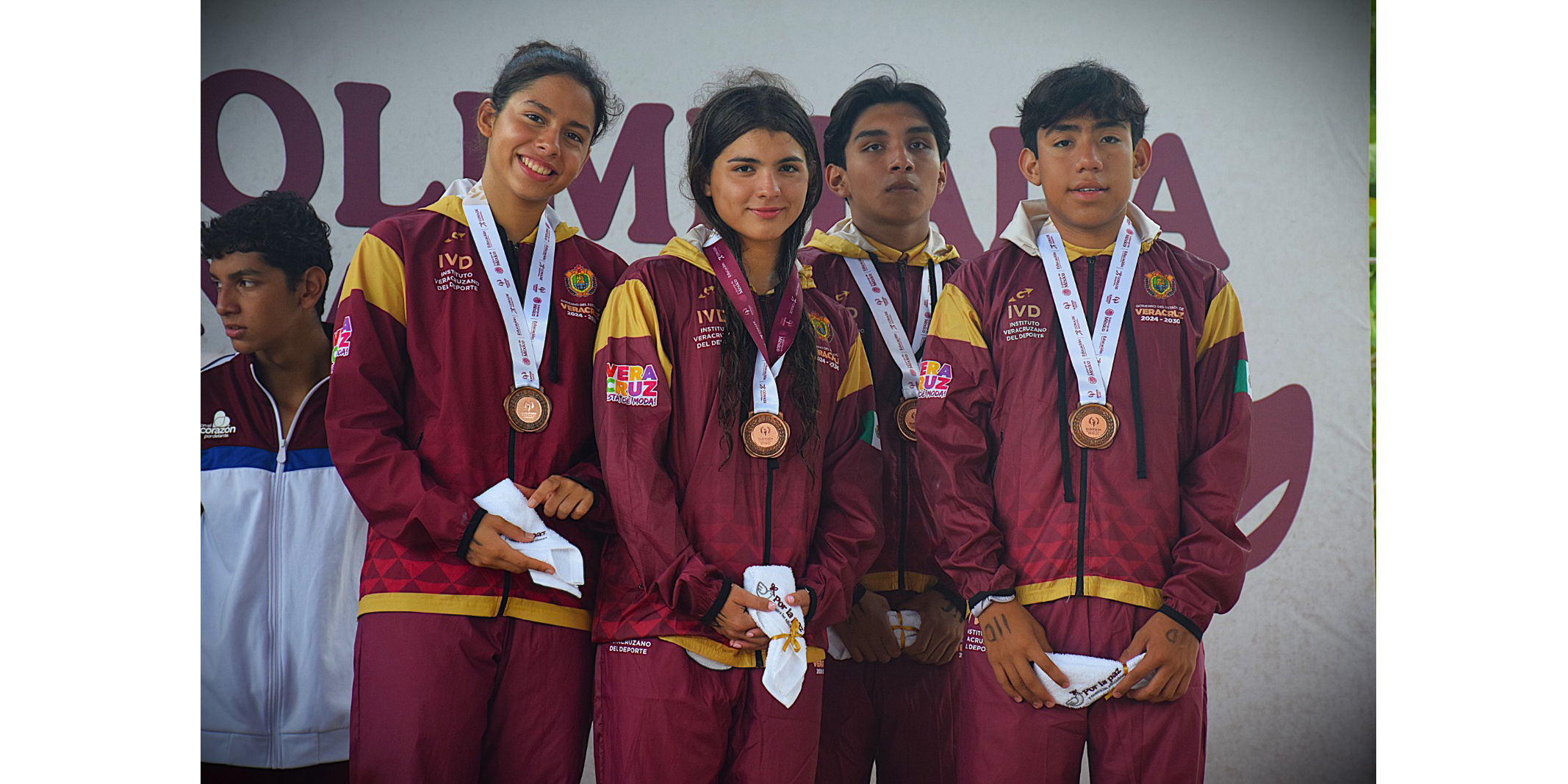 Marisela Escobar Falcón, Daniela Flores Lujambio, Axel Castilla Pulido y Leonardo Yopihua Andrade