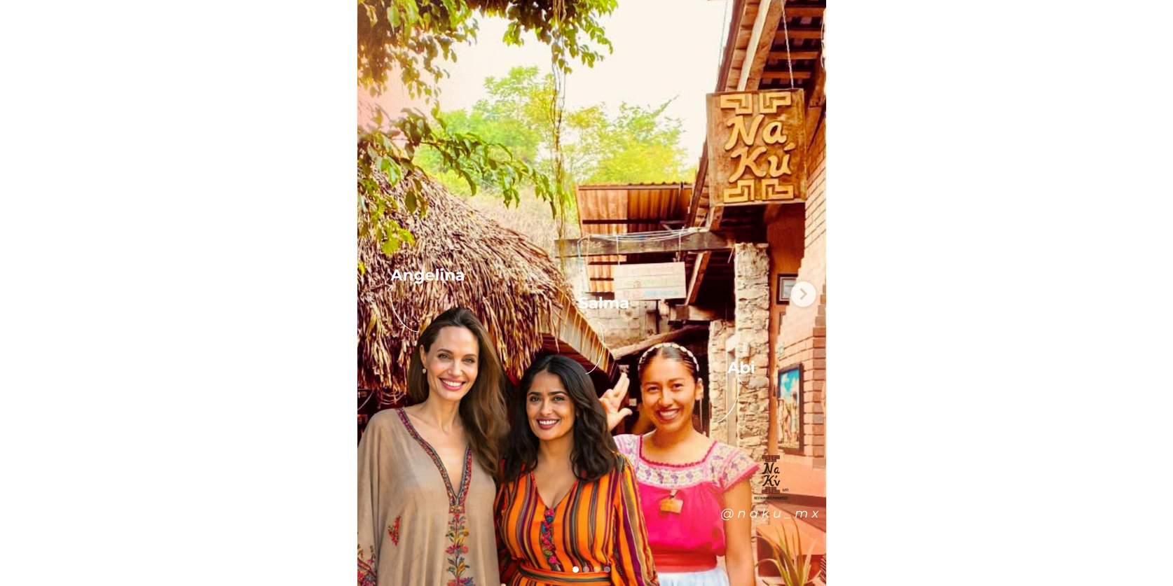 Degustan Hayek y Jolie comida totonaca Salma y Angelina