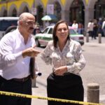 Supervisa Rocío Nahle avance de rehabilitación en el Palacio de Gobierno