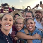 Diputadas y diputados federales de Morena Veracruz acompañan a la presidenta Sheinbaum en evento de rendición de cuentas