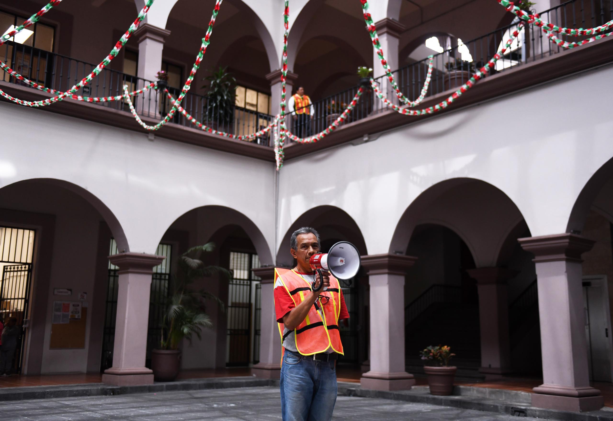 Fortalece Xalapa cultura de la protección civil Simulacro de Sismo Nacional-PC