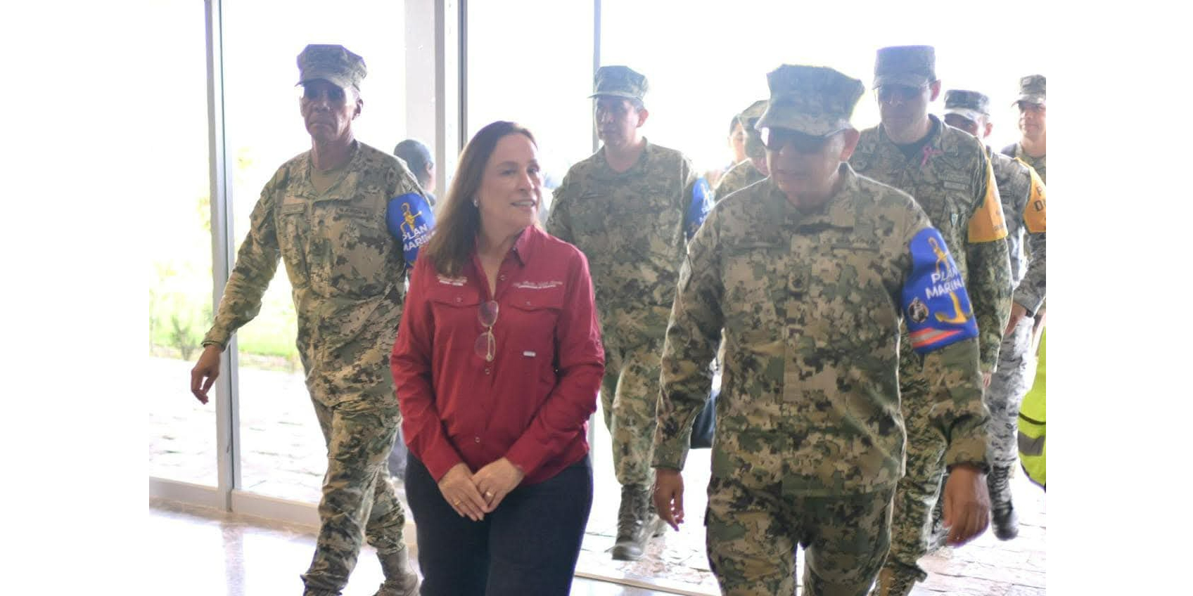 Gobernadora y Secretario de Marina evalúan acciones conjuntas para la recuperación de municipios afectados por las inundaciones Nahle