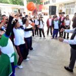 Entrega Alberto Islas domo en telesecundaria de El Tronconal