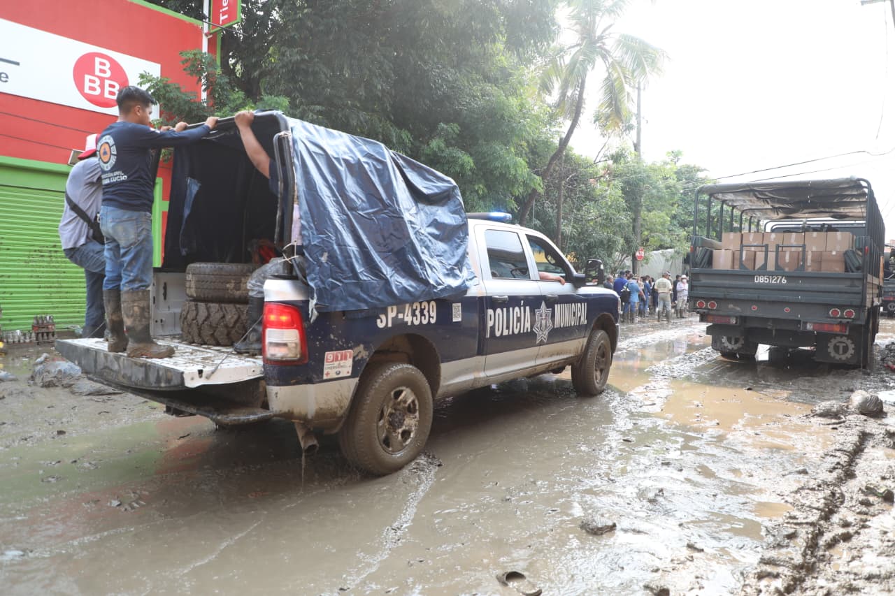 Plan Tajín: Evacuaciones, rescates, vigilancia y distribución de víveres en la zona norte Plan Tajín