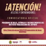 Emite IVD Convocatoria del Programa de Becas, Estímulos y Reconocimientos