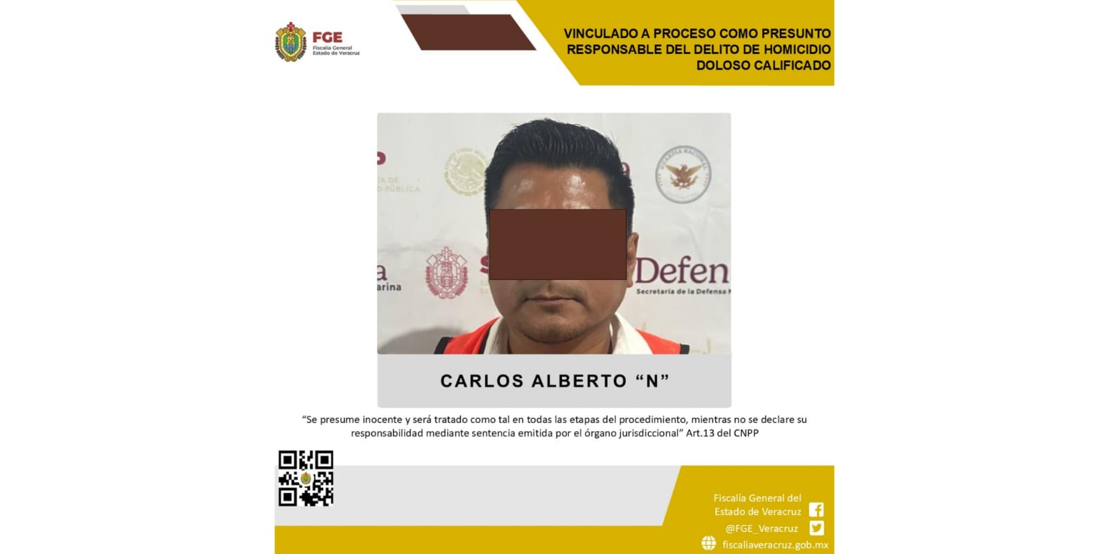 Permanece en prisión preventiva oficiosa Carlos Alberto “N” por el delito de homicidio doloso calificado en Atoyac Carlos N