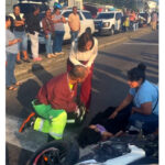 Gobernadora de Veracruz atiende accidente en Paso del Toro y manda a lesionados a hospital privado