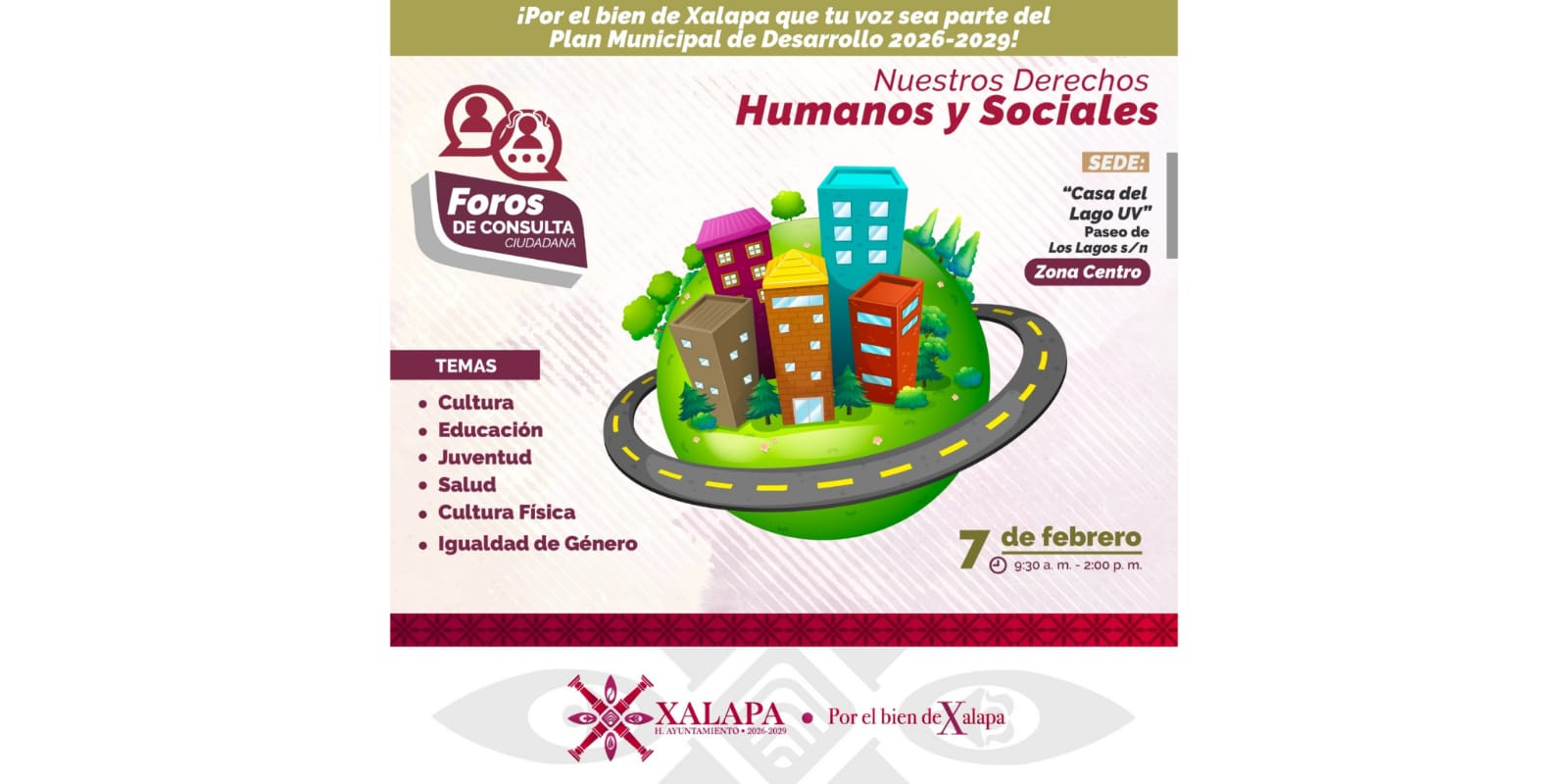 Próximo sábado inician foros de consulta para la elaboración del PMD WhatsApp Image 2026-02-03 at 23.48.36