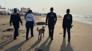 Operativo Vacaciones-Policías en playas