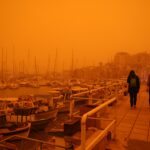 VIDEO: Tormenta de polvo del Sahara tiñe de rojo el cielo de Creta, Grecia