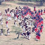 Con patriotismo y disciplina se escenifica Batalla del 5 de mayo Escenificación Batalla de Puebla