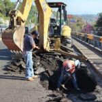 Se atiende de manera emergente socavón en Lázaro Cárdenas; precaución al circular en la zona