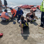 Gobierno de Boca del Río atiende y rescata a kayakistas que se encontraban a la deriva
