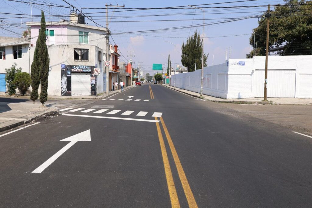 calle pavimentada-Puebla
