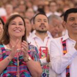 Rocío Nahle refrenda la hermandad entre Veracruz y Oaxaca en la Guelaguetza