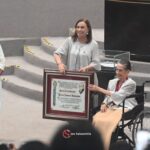 Condecora Congreso del Estado a Gloria Sánchez con la Medalla “Heberto Castillo”