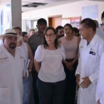 Rocío Nahle y alcalde de Alvarado revisan condiciones del Hospital IMSS Bienestar