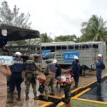 Marina implementa acciones preventivas ante el frente frío No. 2 en Veracruz y Tamaulipas