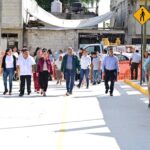 Autoridades municipales inauguran obra de pavimentación integral y ponen en marcha una más