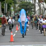 Con temática de Todos Santos, familias disfrutaron la quinta edición de la Ruta Recreativa